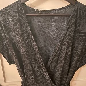 Navy/black wrap dress